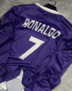 Ronaldo Real Madrid Purple Sublimation Embroidery -2016/17 - Image 3