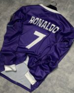 Ronaldo Real Madrid Purple Sublimation Embroidery -2016/17 - Image 4