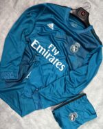 Real Madrid Away Retro Set 2017/18 - Full Sleeve (With Shorts)