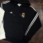 Real Madrid Home Black Hoodie - Premium
