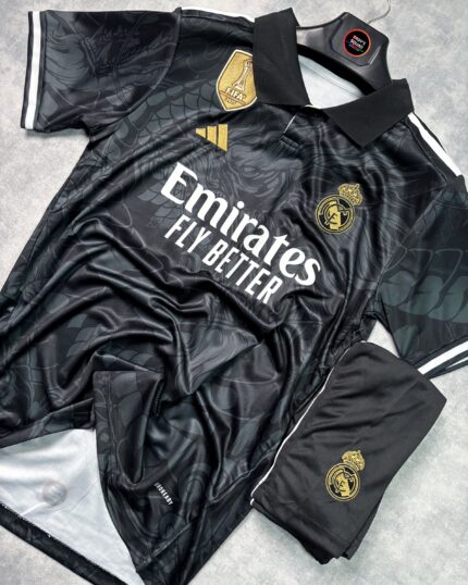Real Madrid Special Black Dragon (with FIFA patch & Shorts)