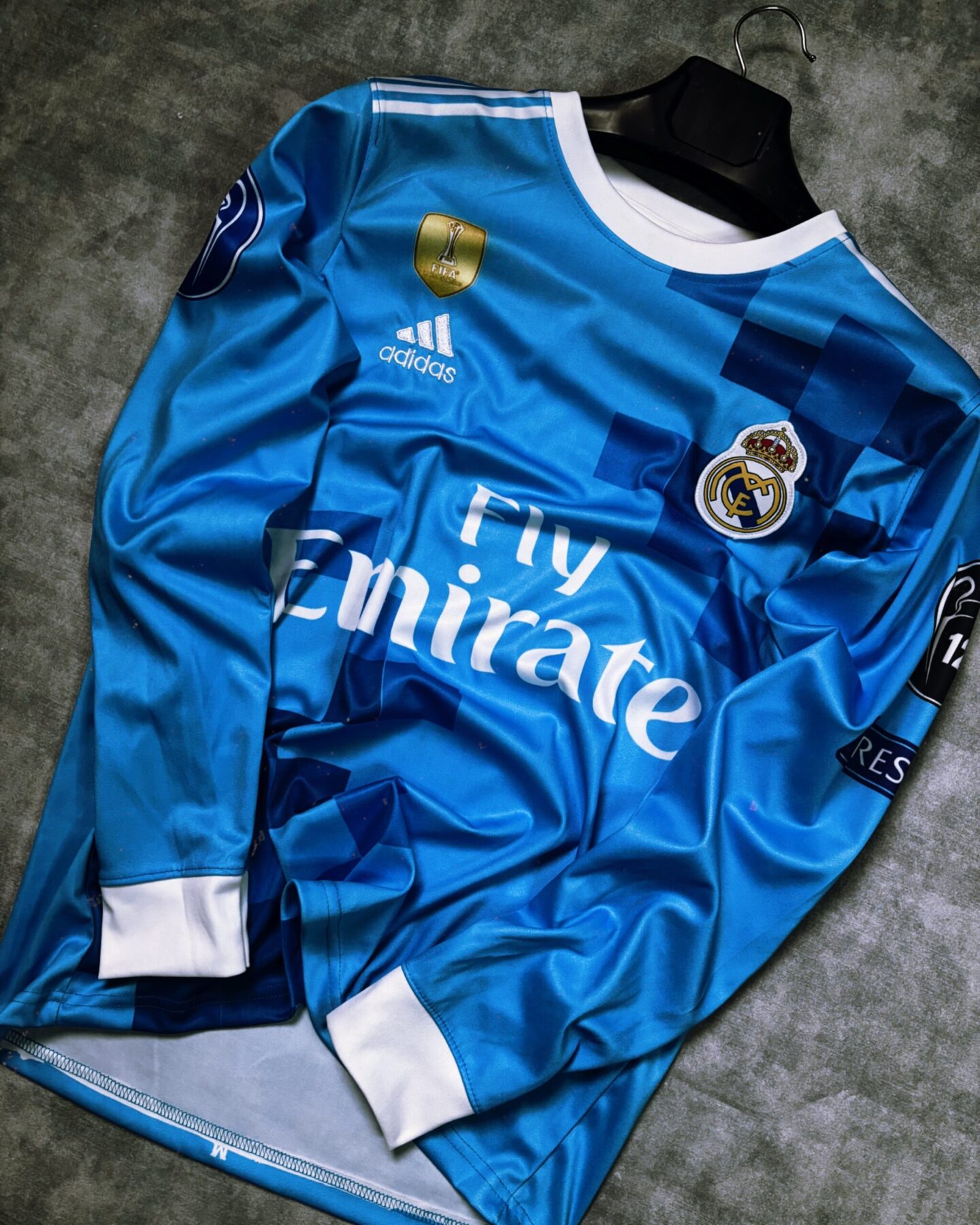 7b77c1da-5332-4acc-8932-2422fc1febff Ronaldo Real Madrid Away Sublimation Embroidery -2017/18 - Image 1