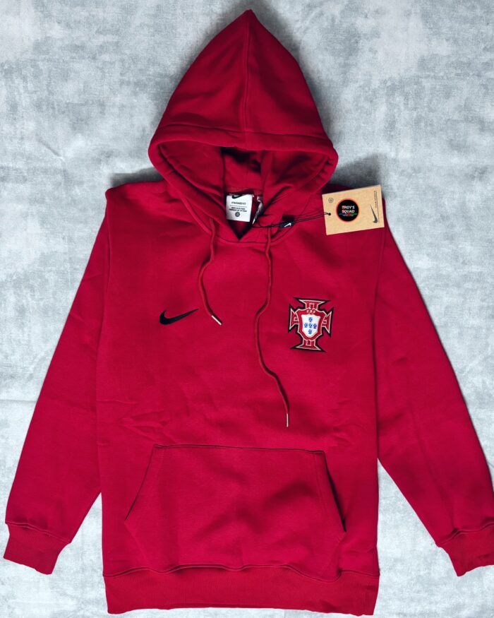 Ronaldo Portugal Red Hoodie - Premium - Image 2