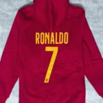 Ronaldo Portugal Red Hoodie - Premium