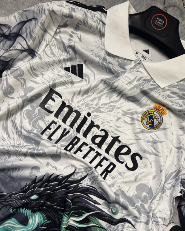 Real Madrid Dragon Grey Black Special Edtion- 2025/26 Set (with shorts) - Image 2