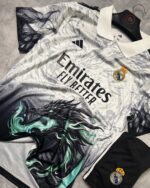 Real Madrid Dragon Grey Black Special Edtion- 2025/26 Set (with shorts)