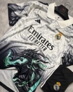 Real Madrid Dragon Grey Black Special Edtion- 2025/26 Set (with shorts)