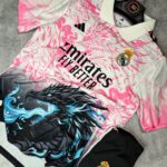 Real Madrid Dragon Pink Blue Special Edtion- 2025/26 Set (with shorts)