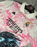 Real Madrid Dragon Pink Blue Special Edtion- 2025/26 Set (with shorts) - Image 4