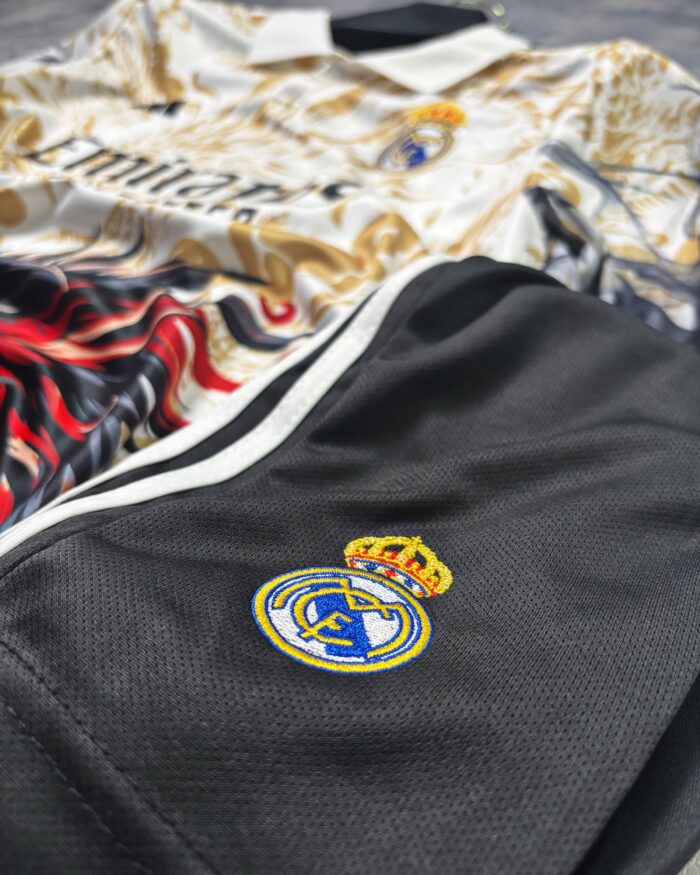 Real Madrid Dragon Yellow Red Special Edtion- 2025/26 Set (with shorts) - Image 3
