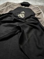 Real Madrid T-Shirt Round Neck Drop Shoulder - (Black & Grey) - Image 3