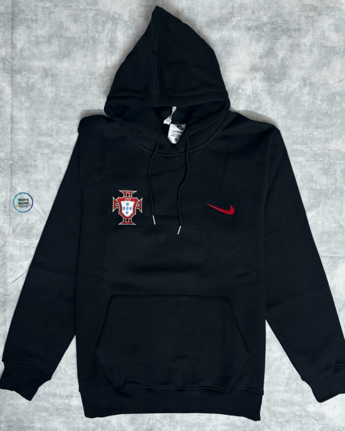 Ronaldo Portugal Black Hoodie - Premium - Image 1