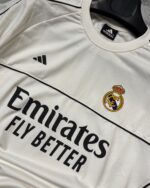 Real Madrid T-Shirt Round Neck Drop Shoulder - (White) - Image 2