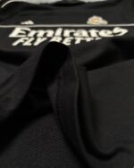 Real Madrid T-Shirt Round Neck Drop Shoulder - (Black) - Image 3