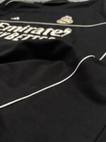 Real Madrid T-Shirt Round Neck Drop Shoulder - (Black) - Image 4