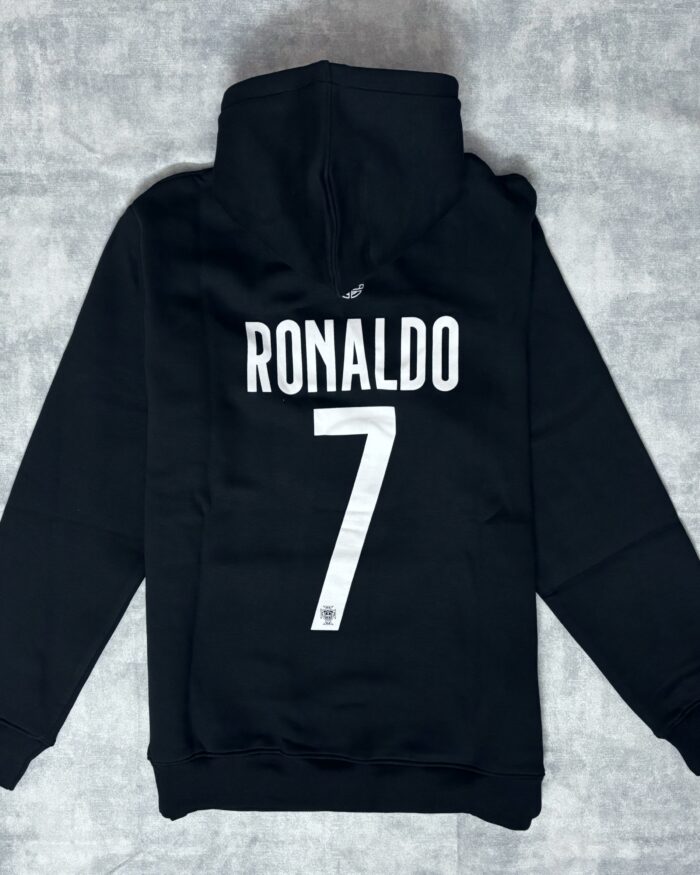 Ronaldo Portugal Black Hoodie - Premium - Image 2