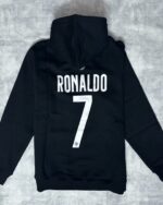 Ronaldo Portugal Black Hoodie - Premium - Image 2