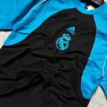Real Madrid T-Shirt Round Neck Drop Shoulder - (Blue&Black)
