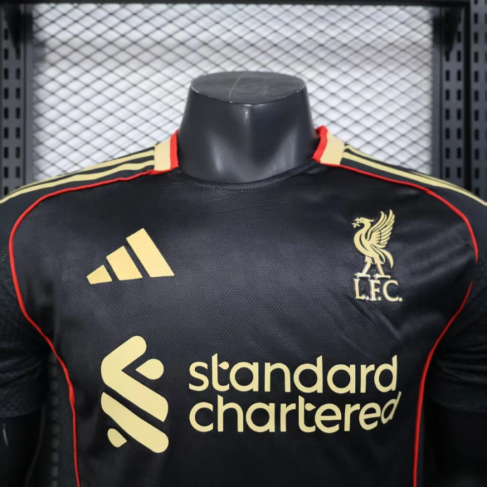 Liverpool Third Black Gold Player Version 2025/26 - Image 2