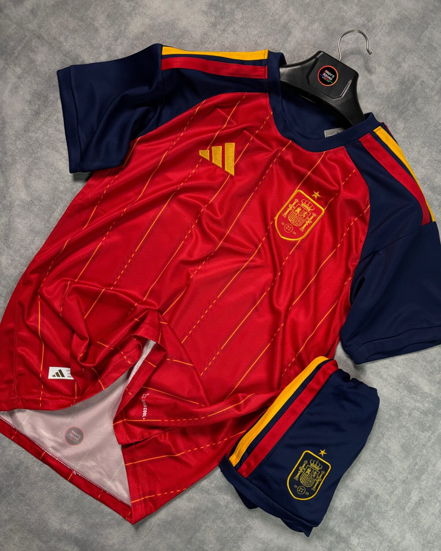 1bd06af2-9949-470a-98da-dbceaf6195c1 Spain Home World Cup 2026 Set Jersey- (with Shorts) - Image 1