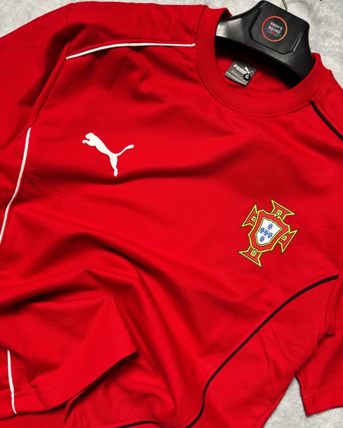 Portugal T-Shirt Round Neck Drop Shoulder - (Red) - Image 2