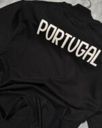 Portugal T-Shirt Round Neck Drop Shoulder - (Black) - Image 3