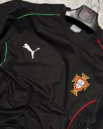 Portugal T-Shirt Round Neck Drop Shoulder - (Black) - Image 2