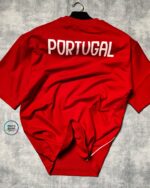 Portugal T-Shirt Round Neck Drop Shoulder - (Red) - Image 3