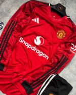 Manchester United Home Full Sleeve Set 2025/26 (with Shorts)