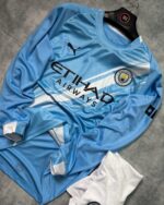 Manchester City Home Full Sleeve Set 2025/26 (with Shorts)