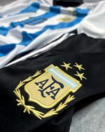 Messi Argentina Home World Cup Set 2022- with shorts( GOAT Collection) - Image 3
