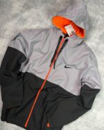 Grey Black Premium Hoodie