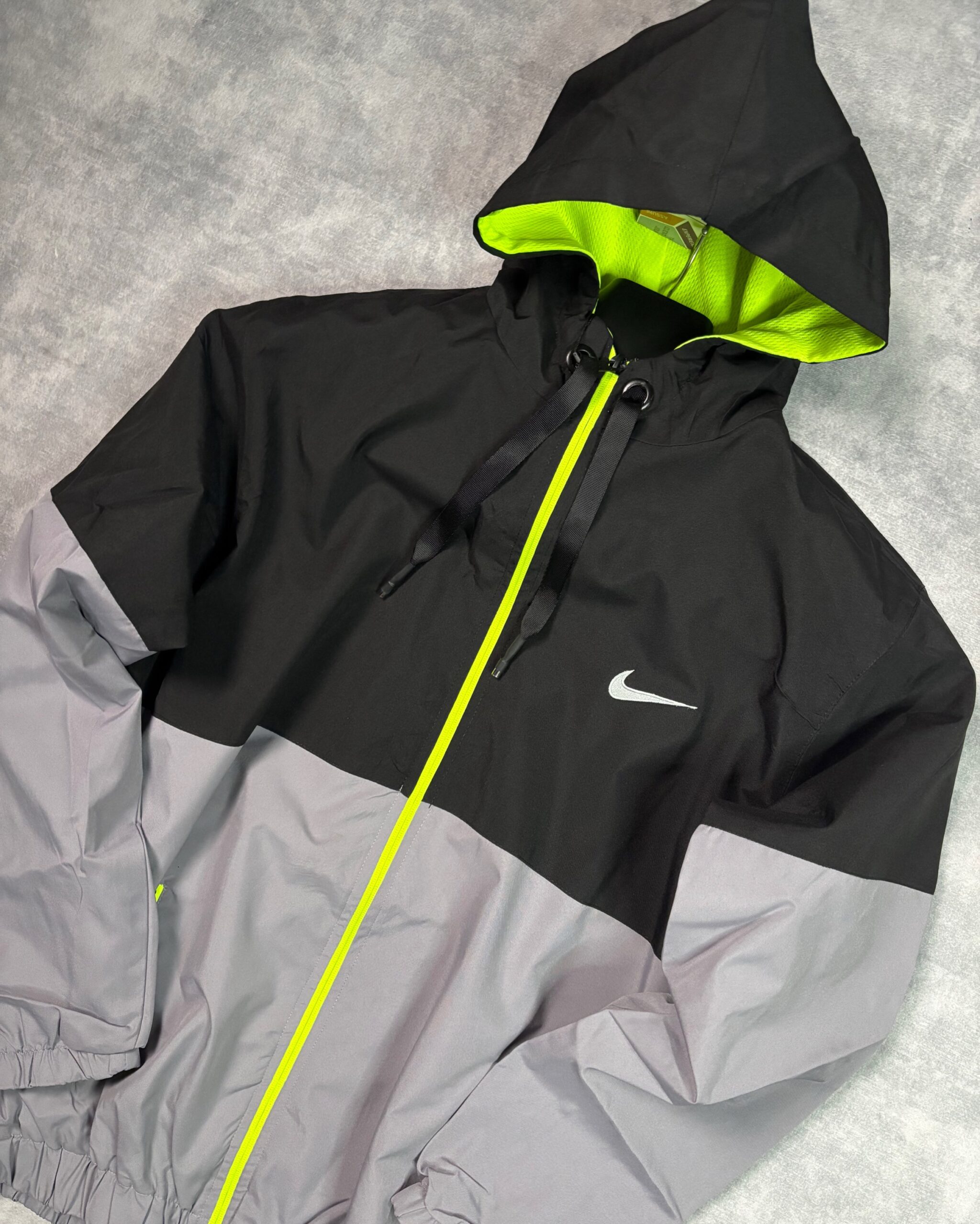 6ca174c8-fe8c-49f9-828b-f8e00c4a2d68 Black Grey Premium Hoodie - Image 1