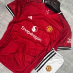 Kids Manchester United Home Kit-25/26 (with shorts)