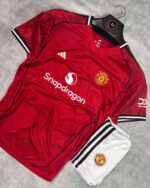 Kids Manchester United Home Kit-25/26 (with shorts)