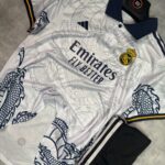 Kids Real Madrid White Dragon Home Kit -25/26 (with shorts)