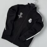 Real Madrid UCL-CR7 Cotton Fleece Unisex Zipper- Black
