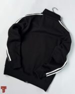 Real Madrid UCL-CR7 Cotton Fleece Unisex Zipper- Black - Image 6