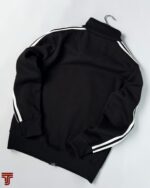 Real Madrid UCL-CR7 Cotton Fleece Unisex Zipper- Black - Image 6